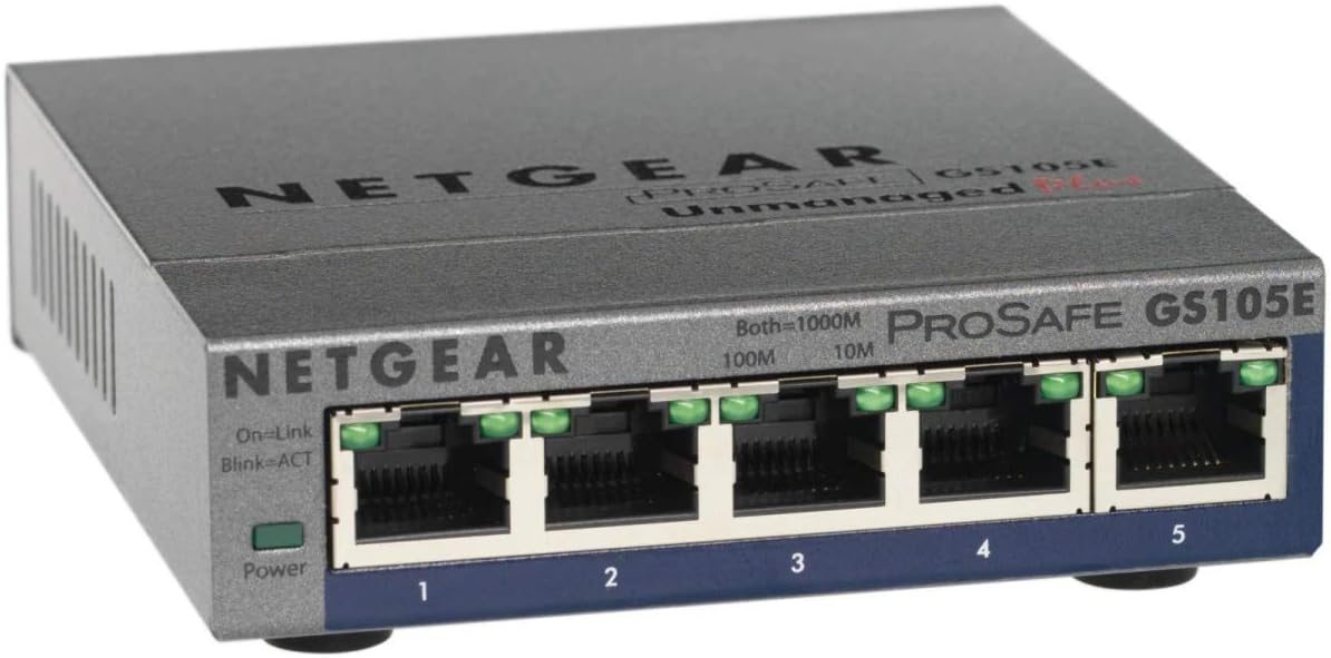 Detalle 2 de NETGEAR GS105 5-Port Unmanaged Gigabit Switch