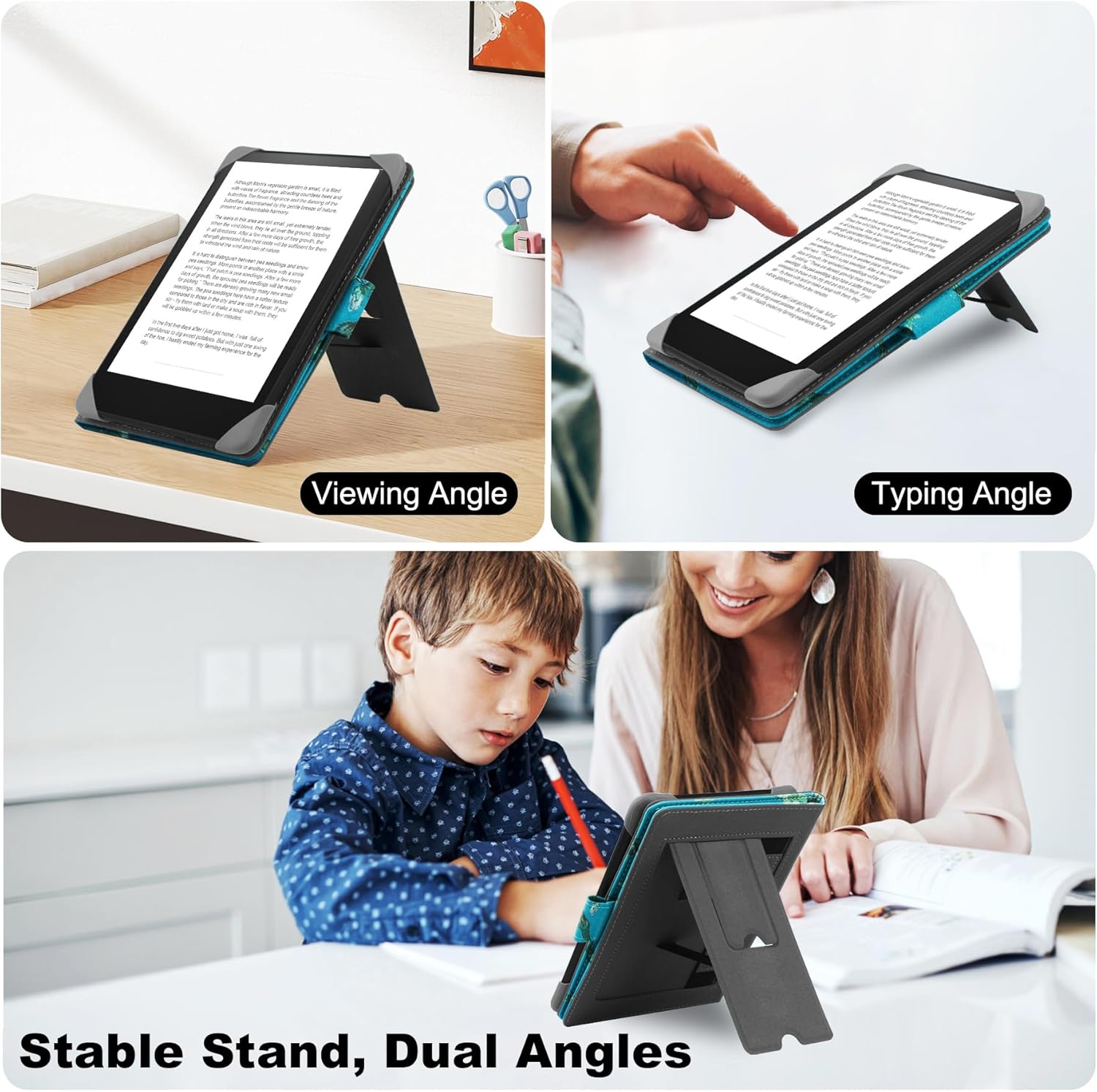 Thumbnail 2 de HoYiXi Universal Hülle für 6–6,8/7" E-Book-Reader mit faltbarem Stand und magnetischem Verschluss