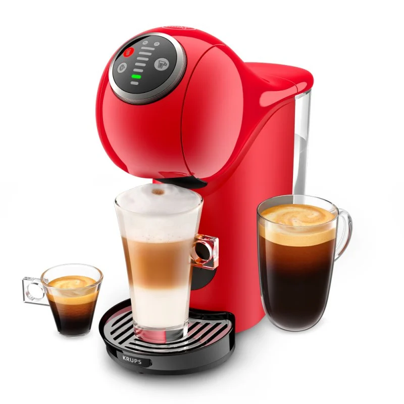 Detalle de Krups Genio S Plus cafetera Dolce Gusto roja
