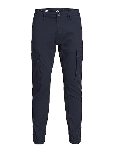 Detalle 2 de Jack & Jones Jjipaul Jjflake Akm 542, Pantalones Hombre 👖 Azul Marino