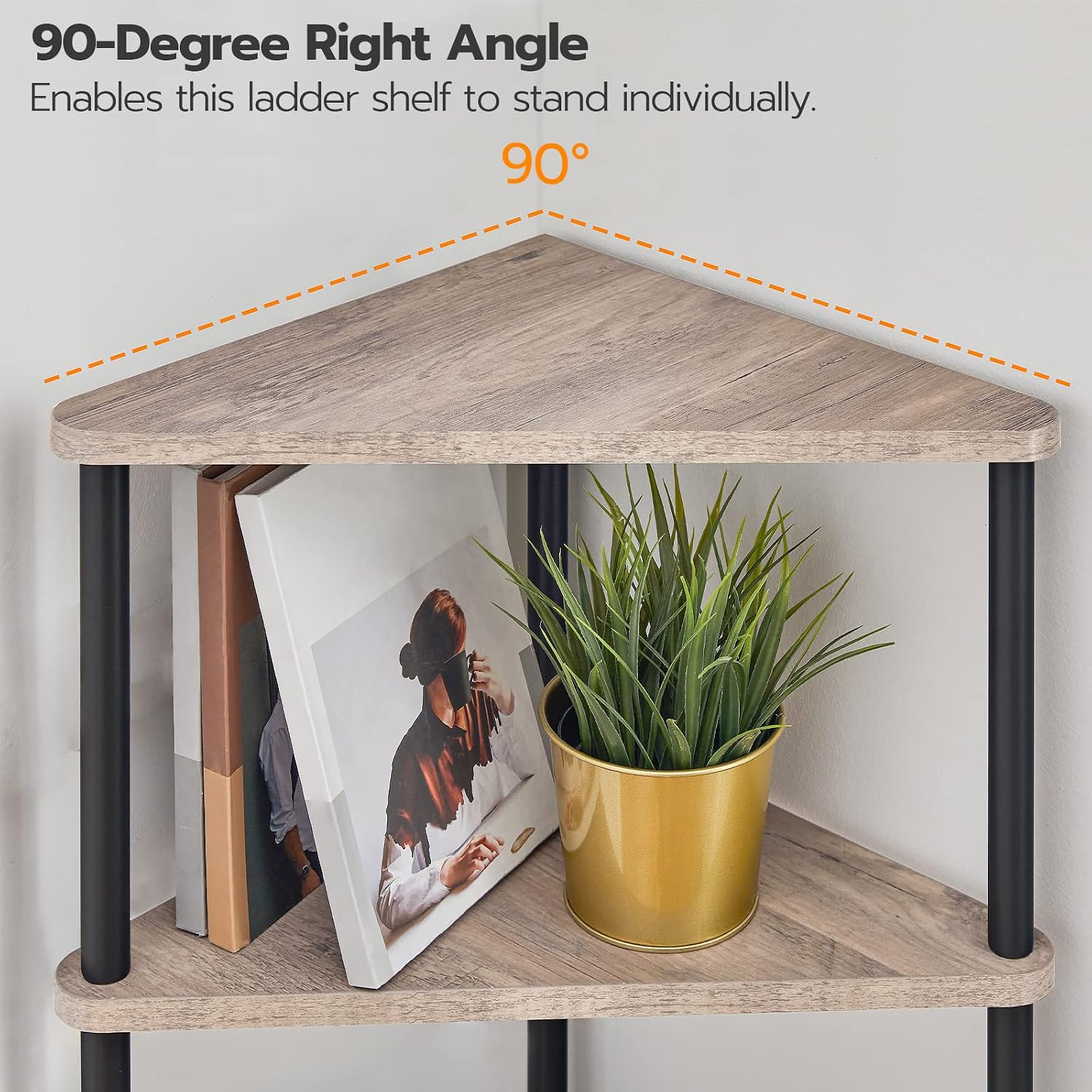Thumbnail 6 de HOOBRO BG33CJ01 5-Tier Corner Shelf Stand