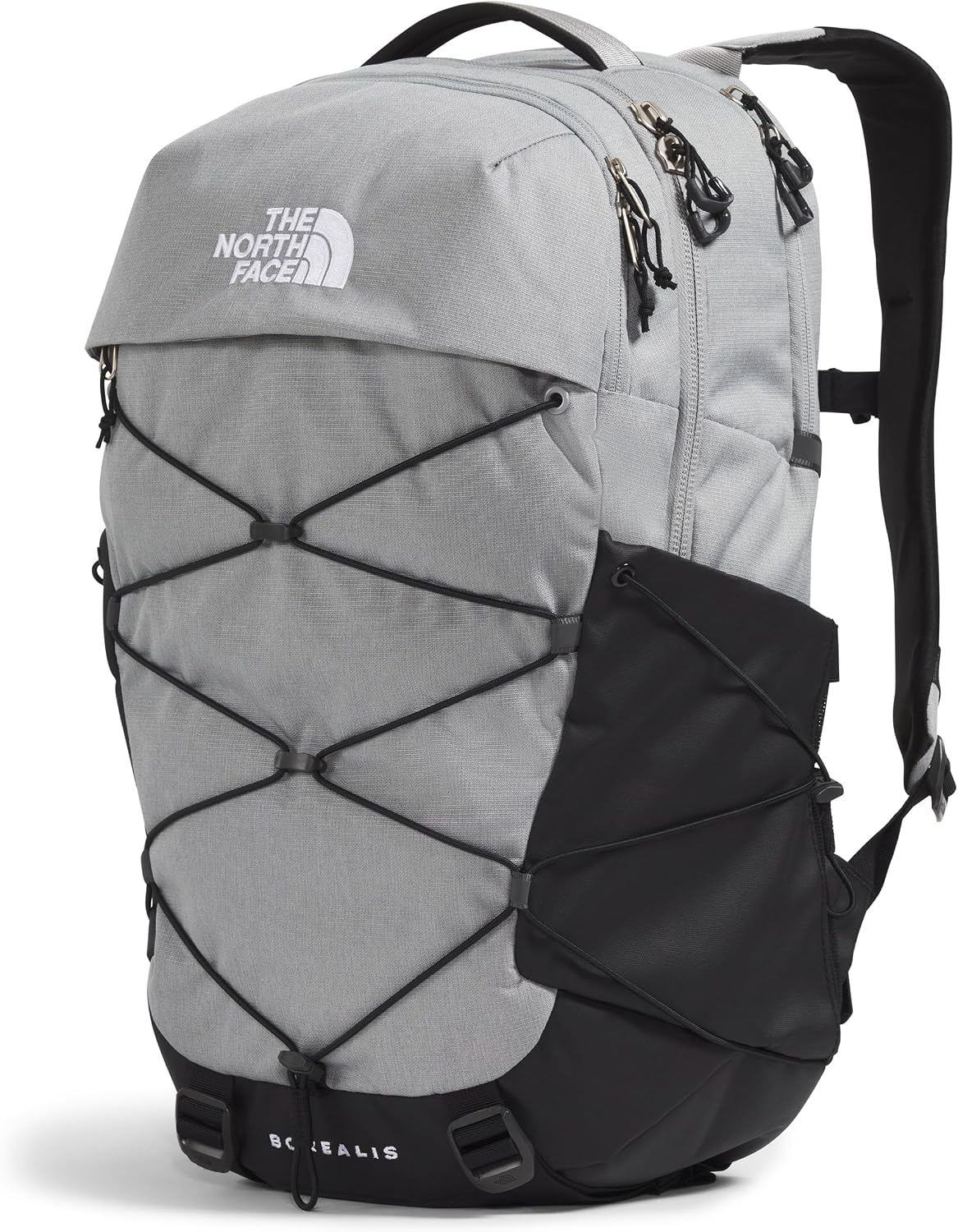 Detalle de The North Face Borealis Laptop Pack - Meld Gy Dk Hth / TNF Blk-NPF, OSFA