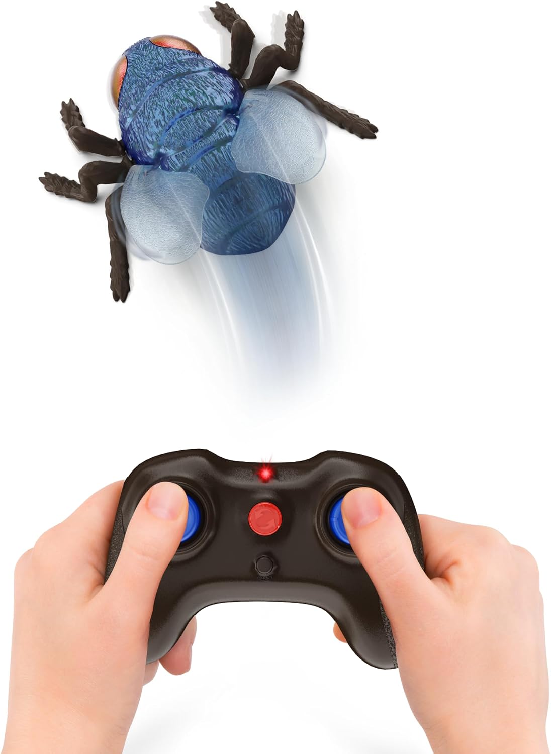 Detalle de Terra by Battat AN2945Z Remote-Controlled Climbing Fly Toy, Blue Bottle Fly