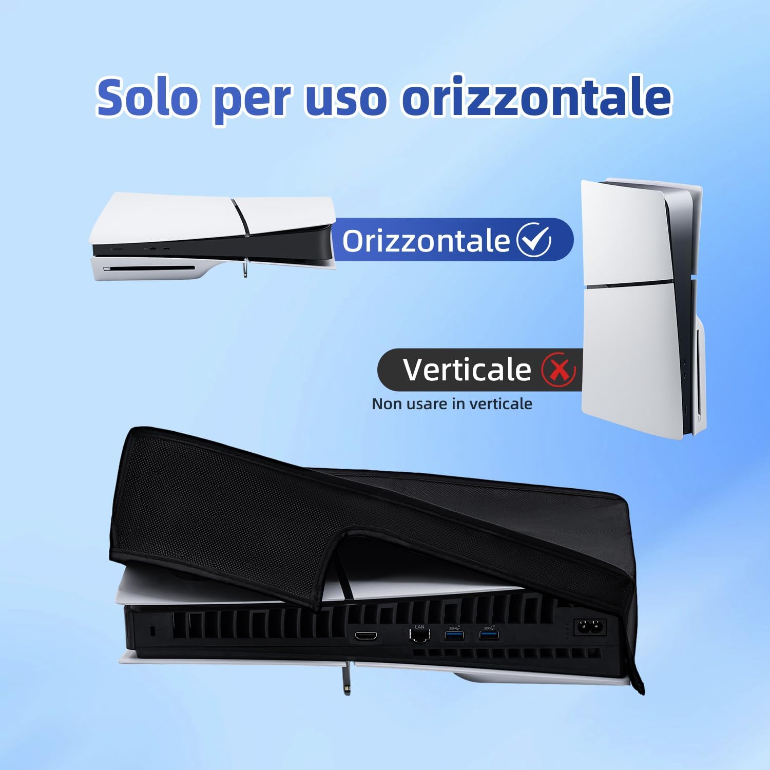 Detalle 2 de Tolesum Custodia per PS5 Slim 1680D