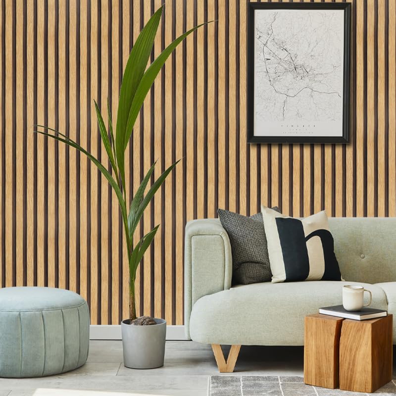 Detalle 2 de Arthome WALL DECOR SWP638-A zelfklevend houtlookbehang, afneembaar vinyl