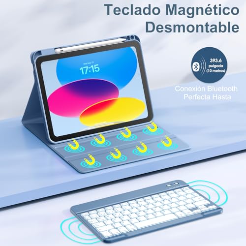 Thumbnail 3 de Vobafe Teclado iPad 10/11 420 mAh 🔵