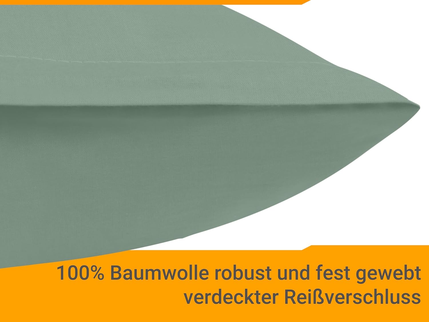 Thumbnail 3 de Housse Coussin 40x40 Coton – Lot de 2 Salbei par npluseins, 100% coton, design moderne