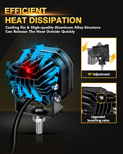 Thumbnail 5 de Auxbeam XP-Ultra 3 Inch 96W LED Pods amber white