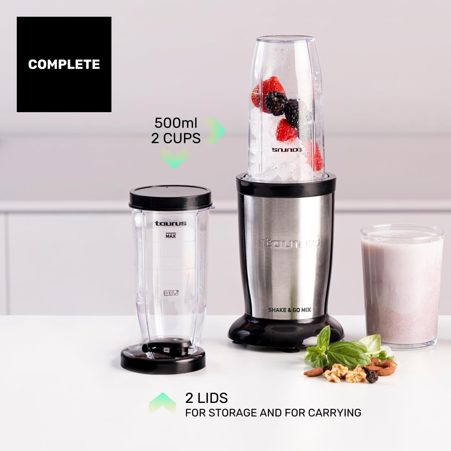 Thumbnail 6 de Taurus Shake & Go Mix batidora portátil 1000W
