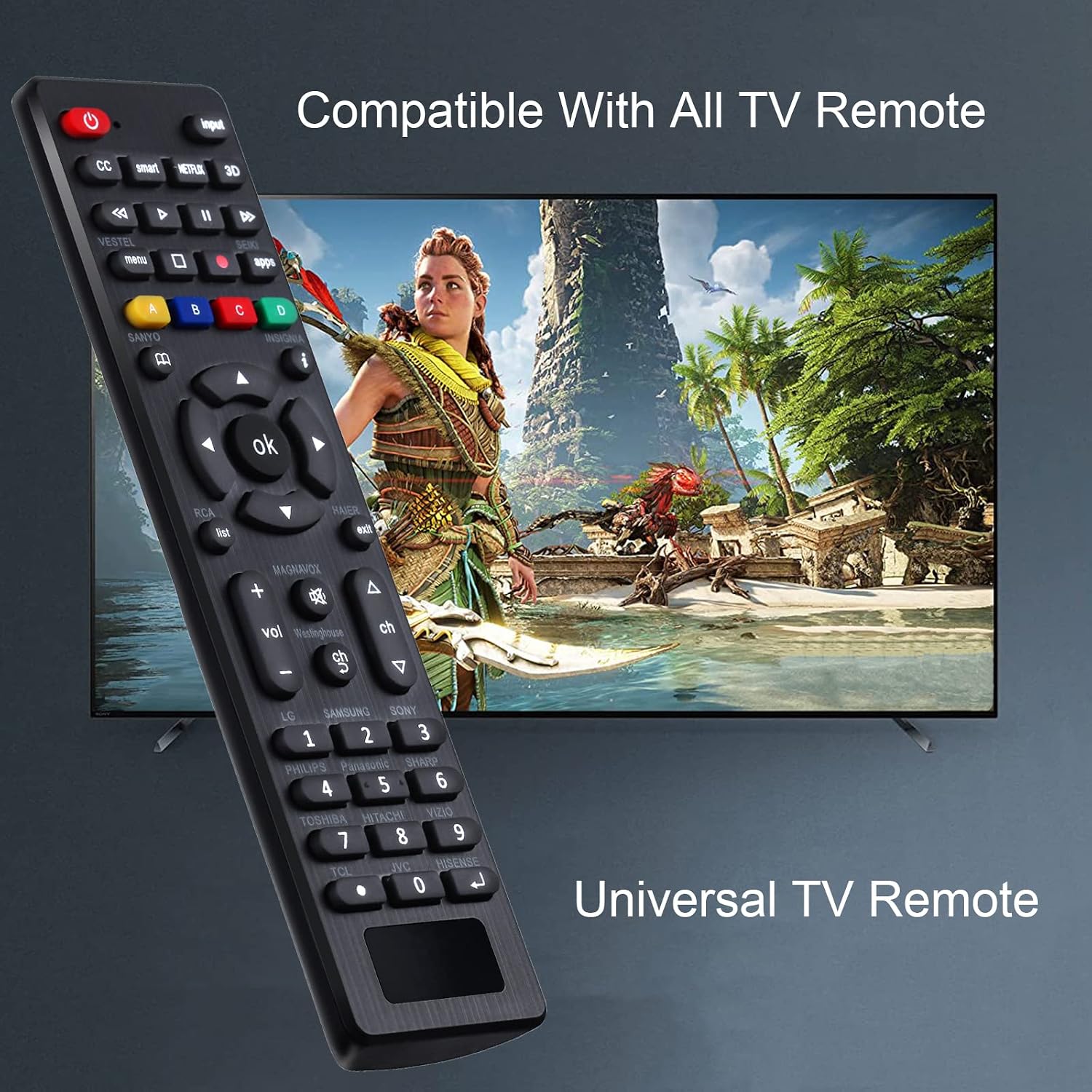 Detalle de Universal TV Remote RC-G008 for Samsung, TCL, Vizio, Sony, Panasonic and more