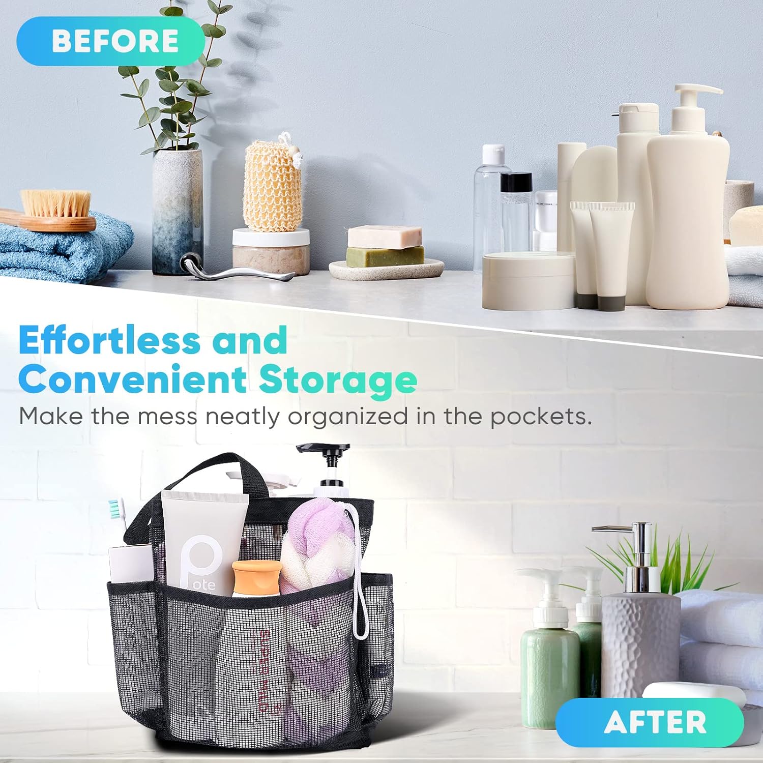Thumbnail 6 de EUDELE Mesh Shower Caddy Portable for College Dorm Essentials