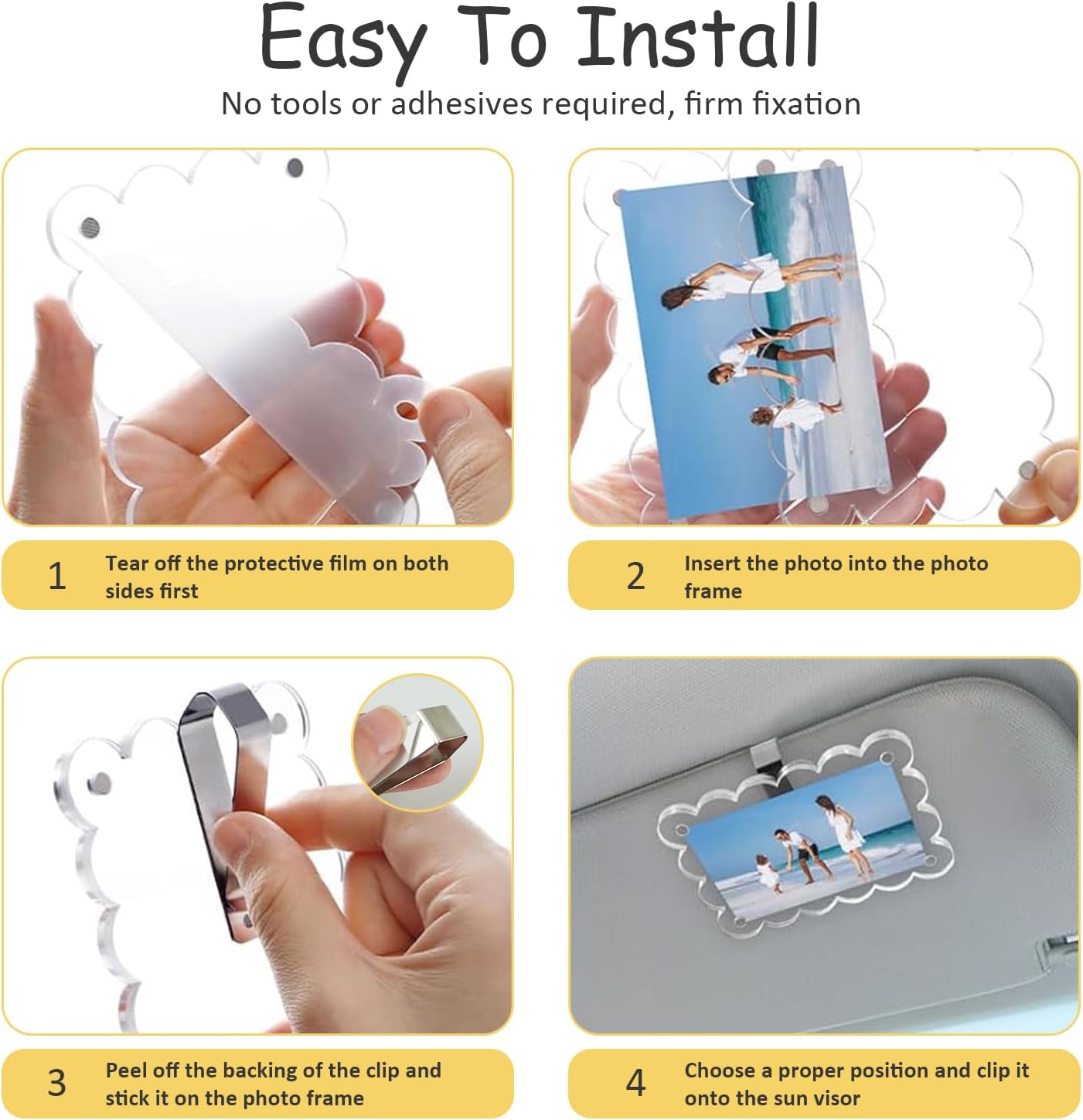 Detalle 2 de Car Visor Photo Holder, 2.4 x 3.5 in