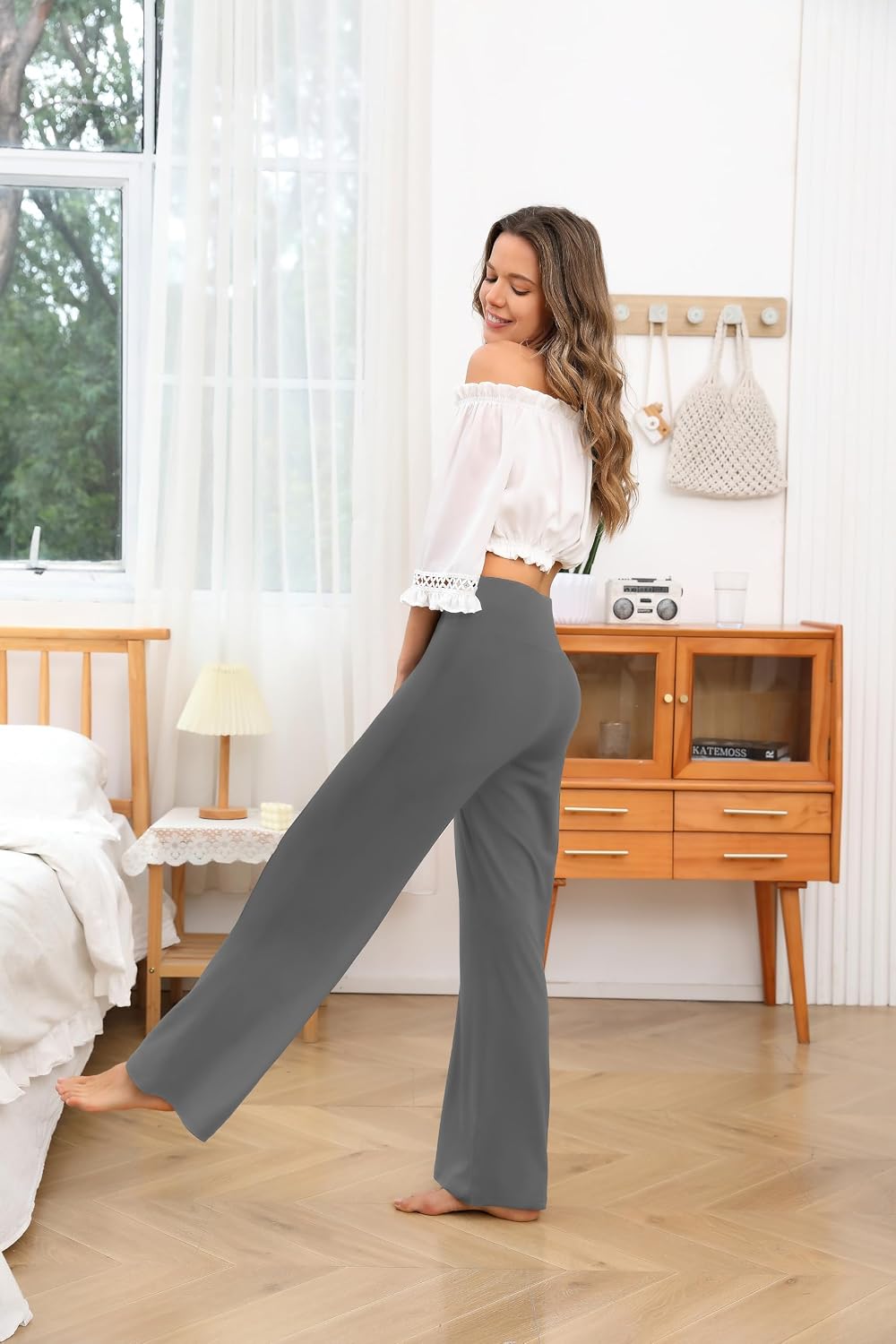 Thumbnail 6 de ACTINPUT Yoga Pants Wide Leg Trousers, High Waisted with Pockets