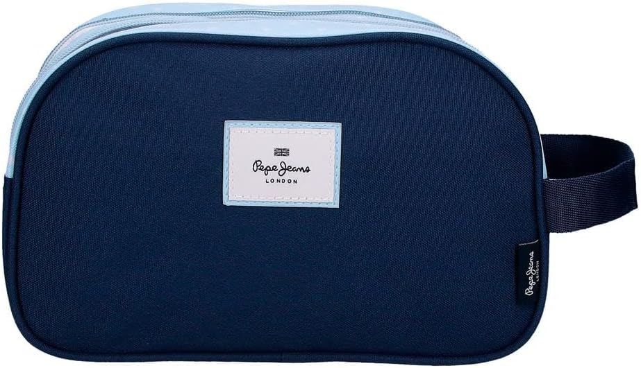 Detalle de Pepe Jeans Noni Denim Astuccio: beauty case in poliestere con due scomparti e tasche