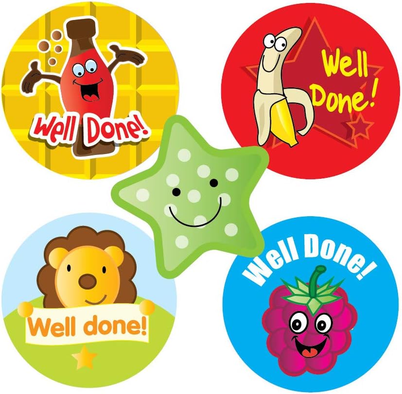 Detalle de SuperStickers DBSA244 geurende beloningsstickers, 125 stuks in 3 geuren