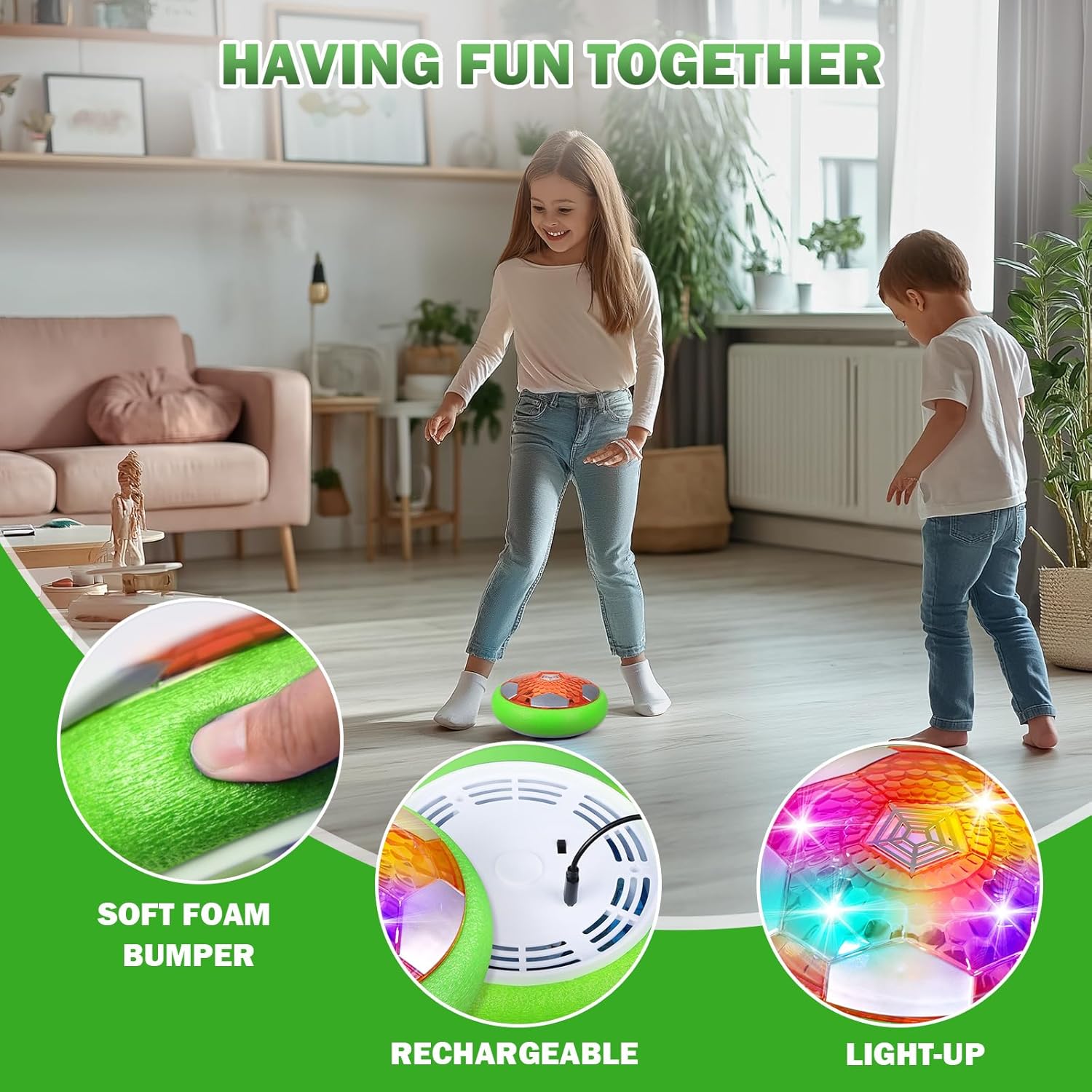 Thumbnail 4 de OMWay Hover Football LED, rechargeable