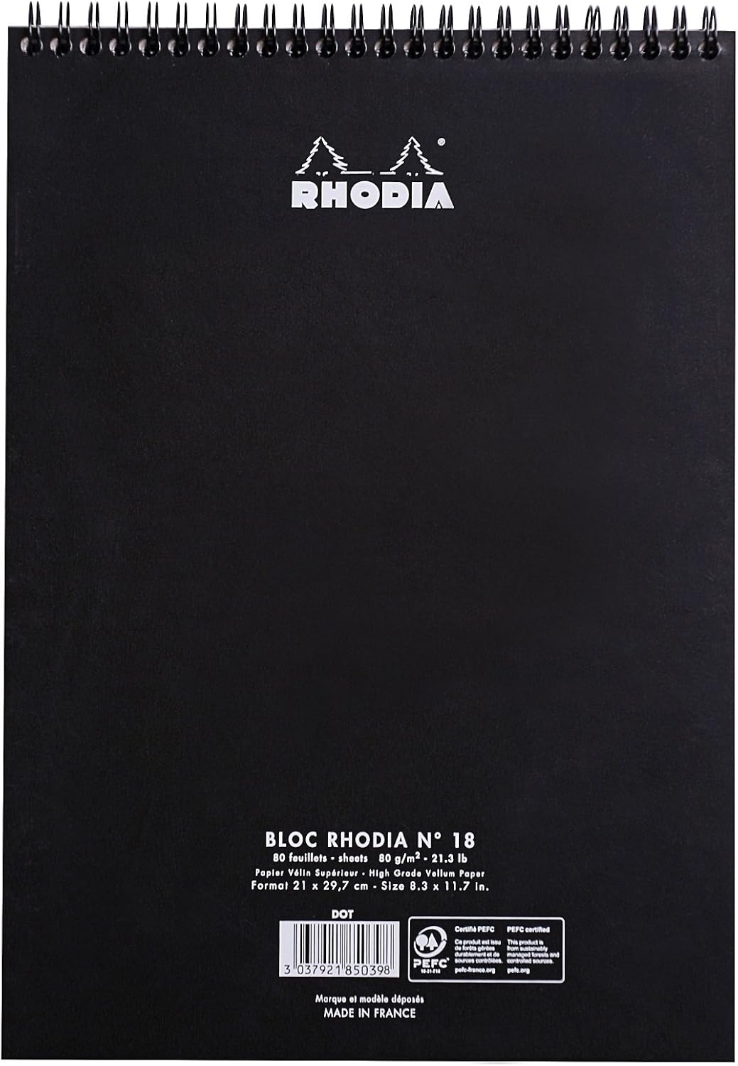 Detalle 1 de RHODIA 185039C Cuaderno A4 punteado