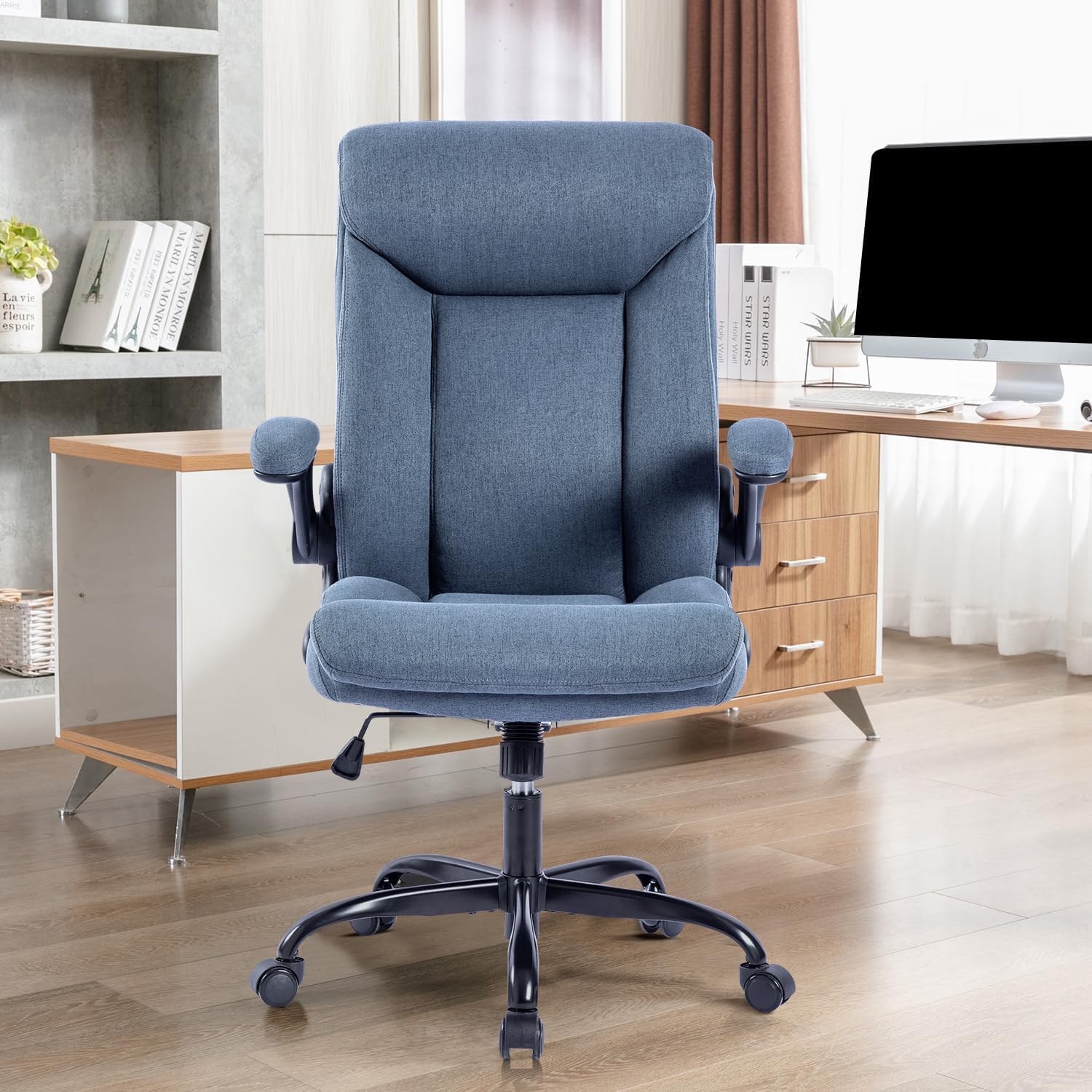Detalle 2 de MZLEE Bürostuhl 330 lbs Drehstuhl