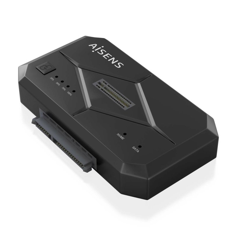 Detalle de AISENS SDDO-120C Estación docking SATA y NVMe 2 TB