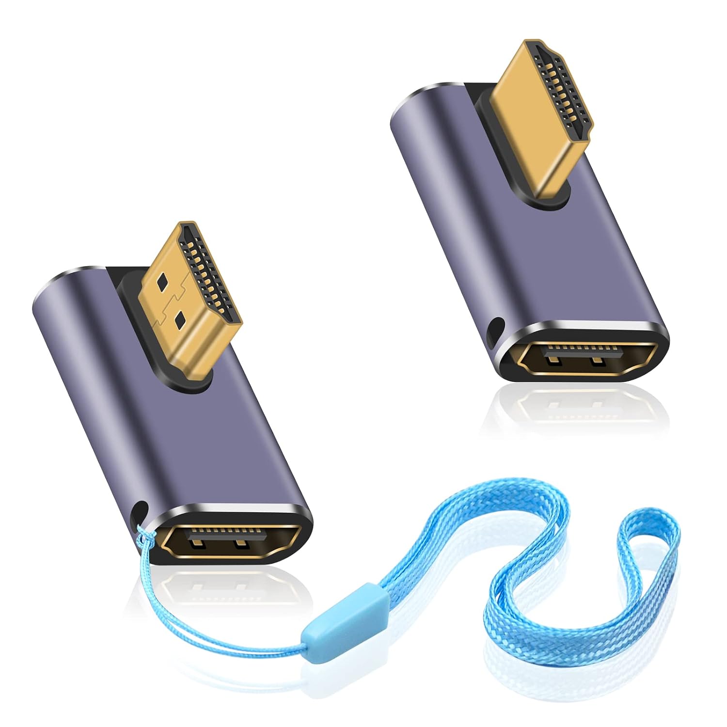 Detalle de Duttek 8K HDMI Winkeladapter 90 Grad