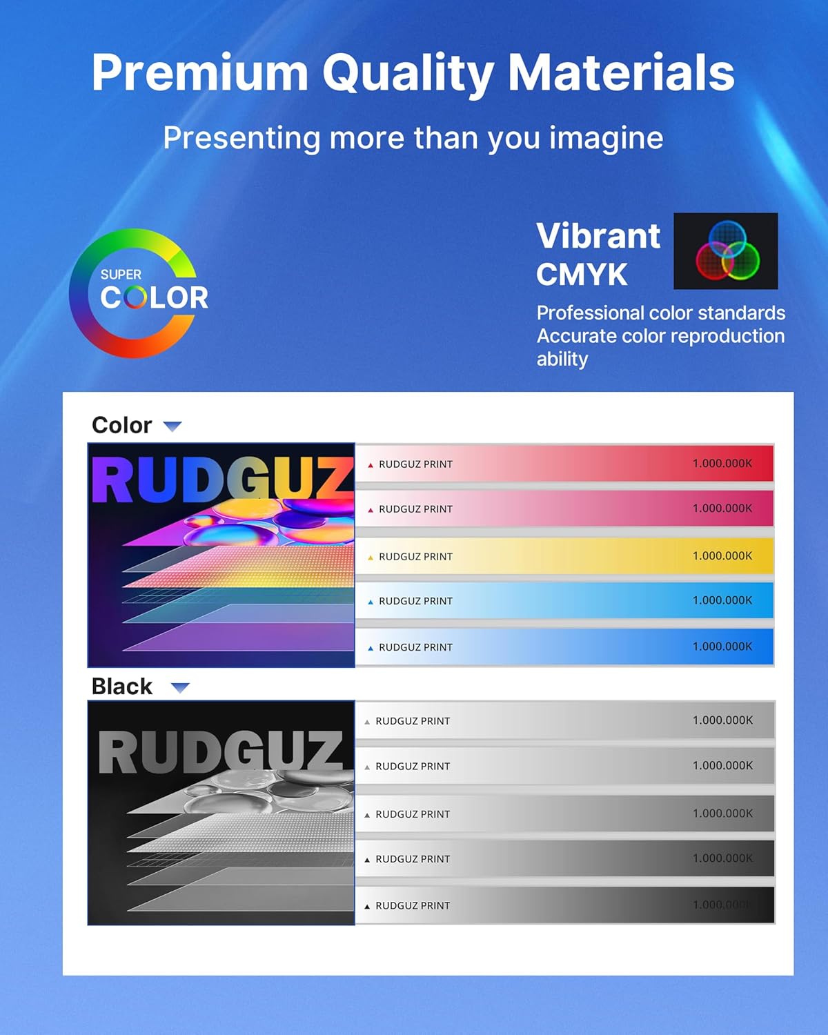 Thumbnail 4 de RUDGUZ 924 Patronen Multipack kompatibel für HP 924 (XL) – 4er-Set Schwarz/Cyan/Magenta/Gelb, ohne Chip