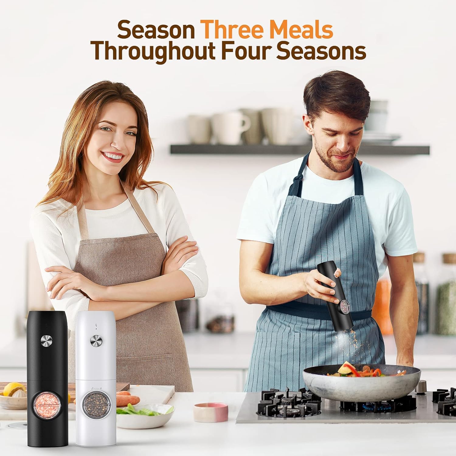 Thumbnail 6 de FRTONYI Electric Salt and Pepper Grinder 70ml 🧂