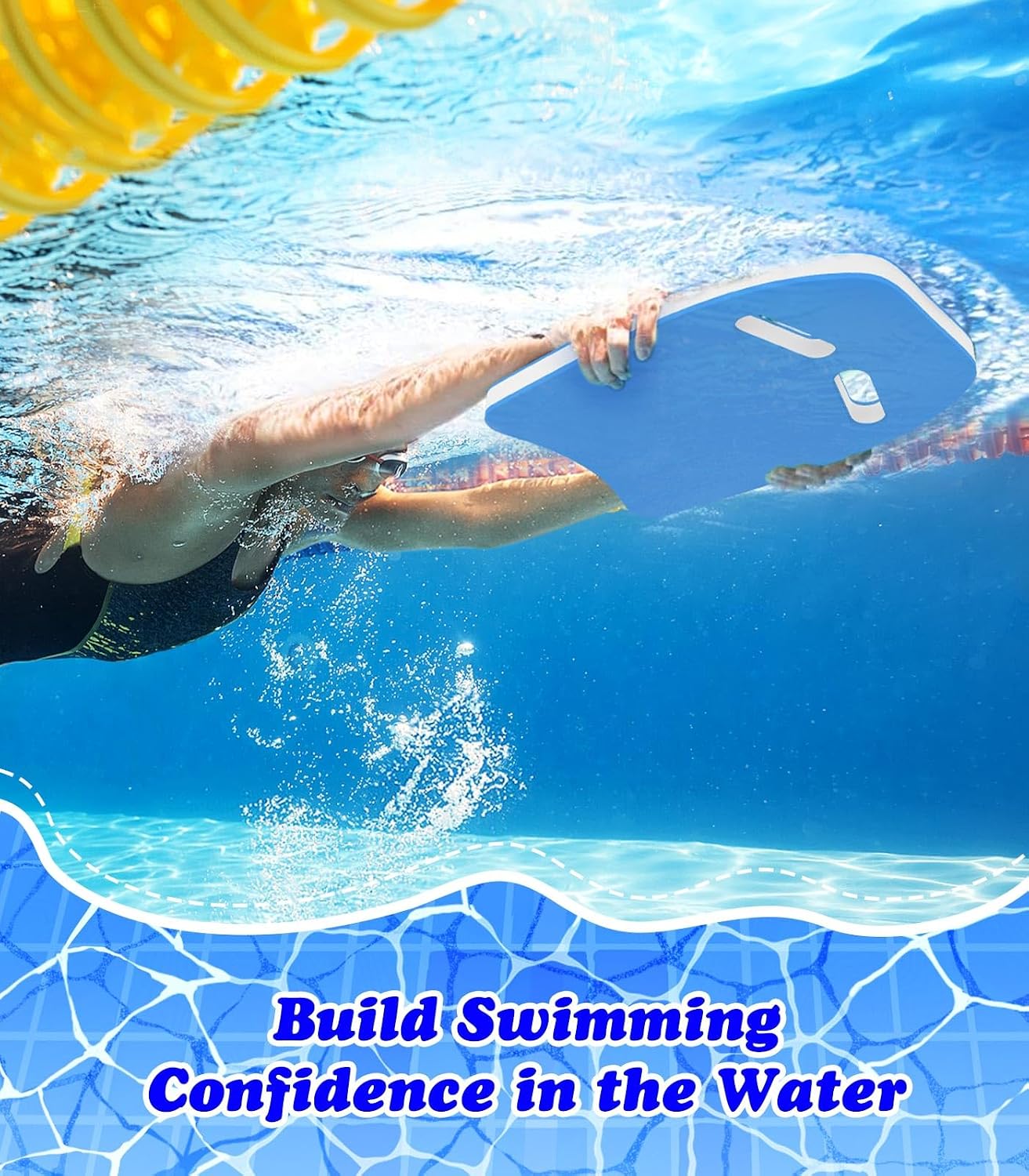 Thumbnail 6 de MoKo Schwimmbrett mit Griffen (Kickboard) für Kinder und Erwachsene – Cartoon Swim Float Trainingsausrüstung