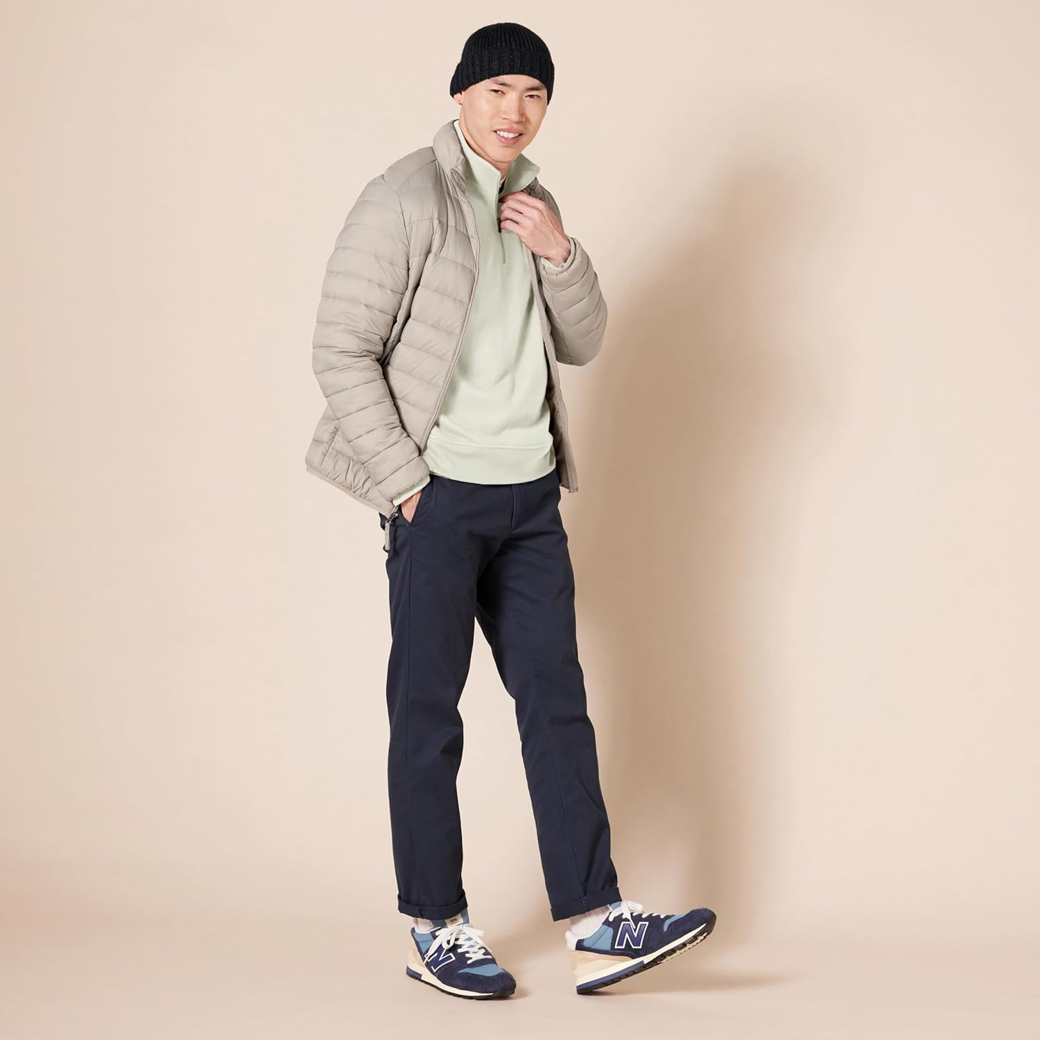 Thumbnail 3 de Amazon Essentials Herren Langärmliges Fleece-Sweatshirt mit Viertelreißverschluss