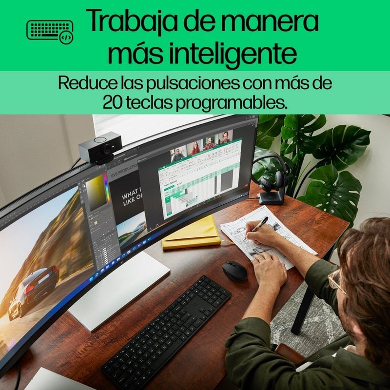 Detalle de HP 650 Combo de teclado y ratón inalámbrico negro