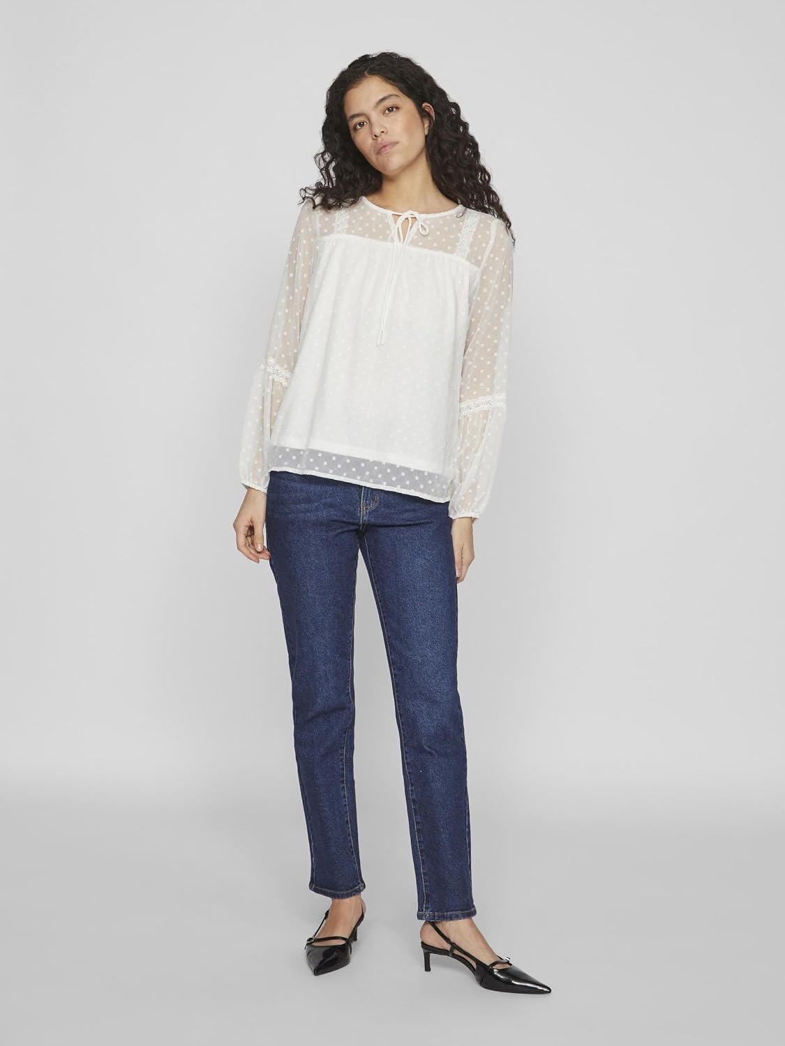 Thumbnail 4 de Vila VIEDEE Detailed Long Sleeve Blouse