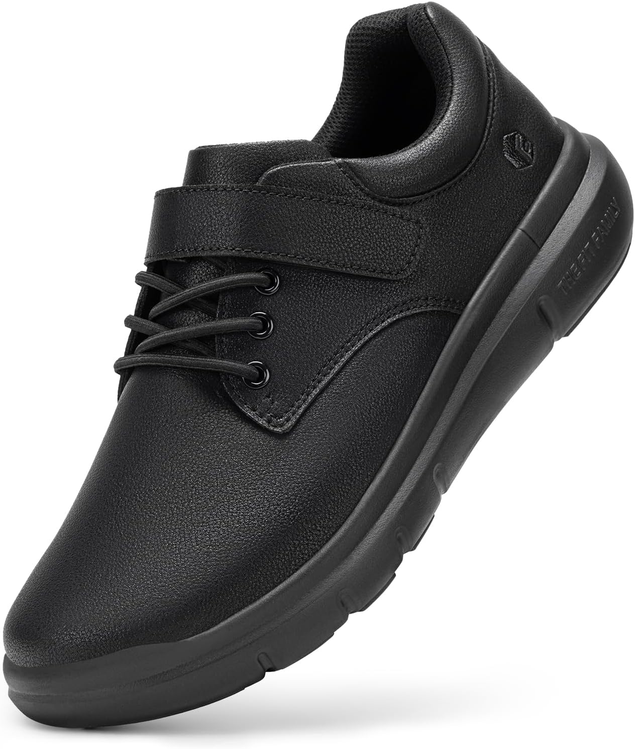 Detalle de FitVille Mens Extra Wide Fit Diabetic Shoes with Adjustable Strap – Comfortable leather walking shoes for swollen feet & plantar fasciitis