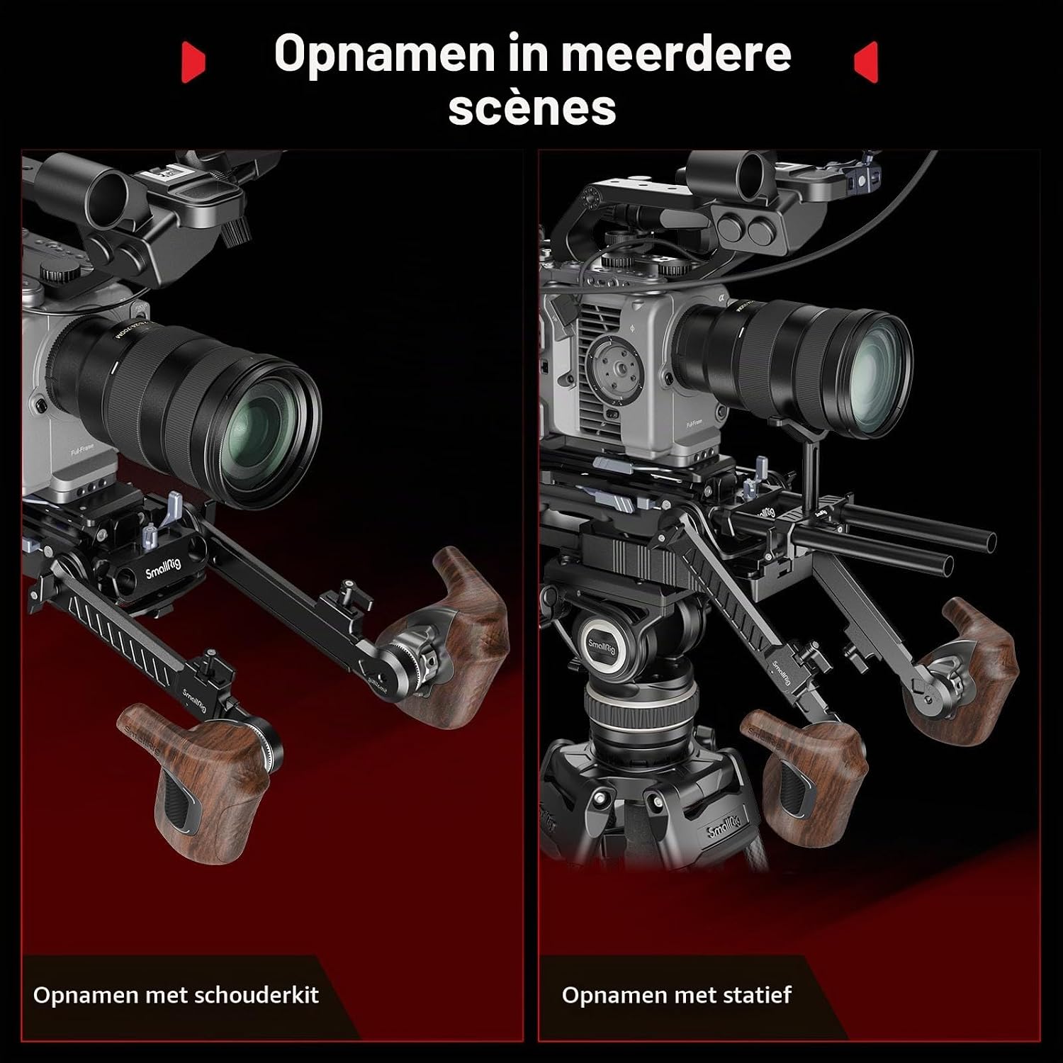 Thumbnail 6 de SMALLRIG 5193 draaibare houten handgreep voor ARRI-rozet, rechts, 15 kg