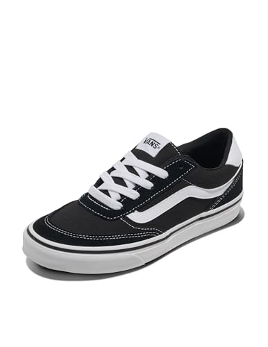 Detalle de Vans Brooklyn LS Suede Canvas Black White 40.5 EU