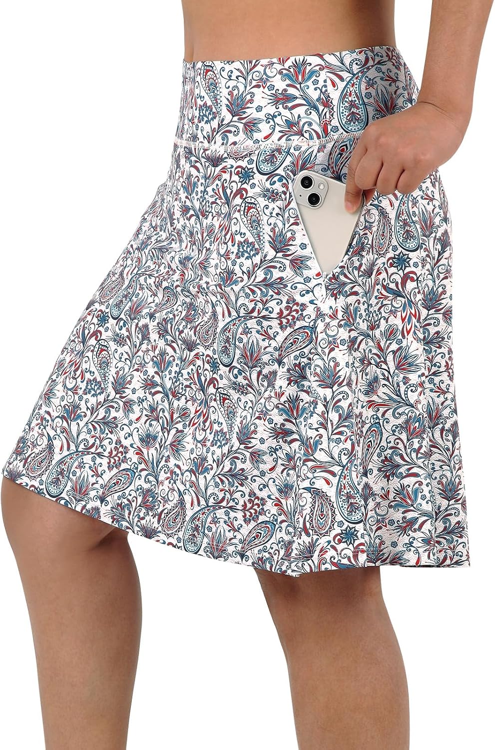 Detalle 2 de ANIVIVO Women's Skorts Skirts 20" Knee Length with High Waist, 4 Pockets & Built-in 5" Lined Shorts