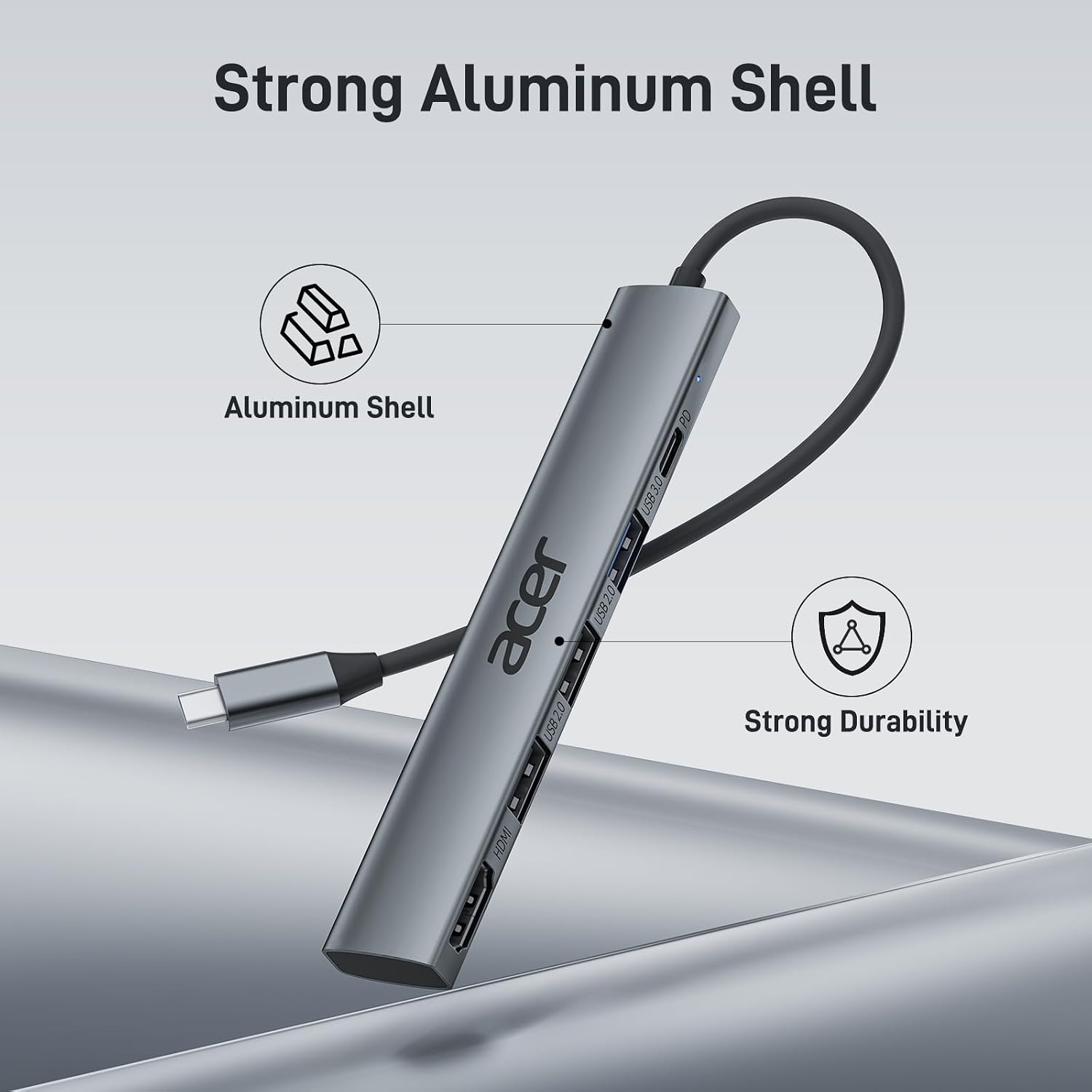 Detalle 2 de Acer USB-C Hub 5-in-1