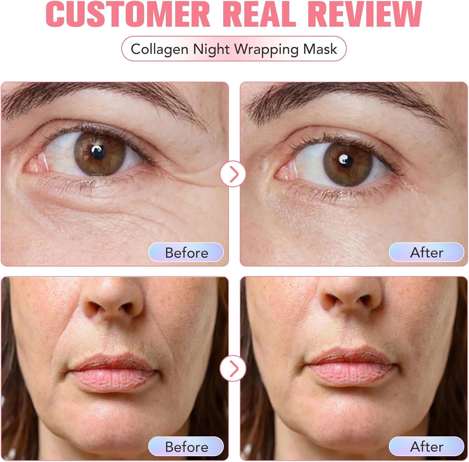 Thumbnail 6 de Maschera Collagene viso Collagen Night Wrapping Mask notturna al collagene, acido ialuronico e ceramide NP da 75 ml (2 pz)