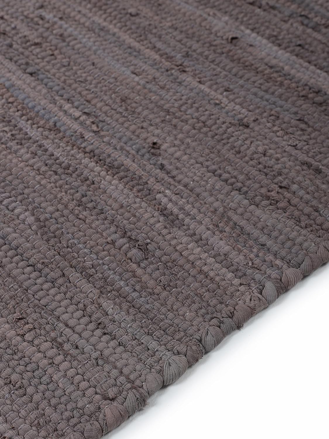 Thumbnail 5 de CarpetFine Alfombra Kilim Chindi Uni Malva 160x230 cm