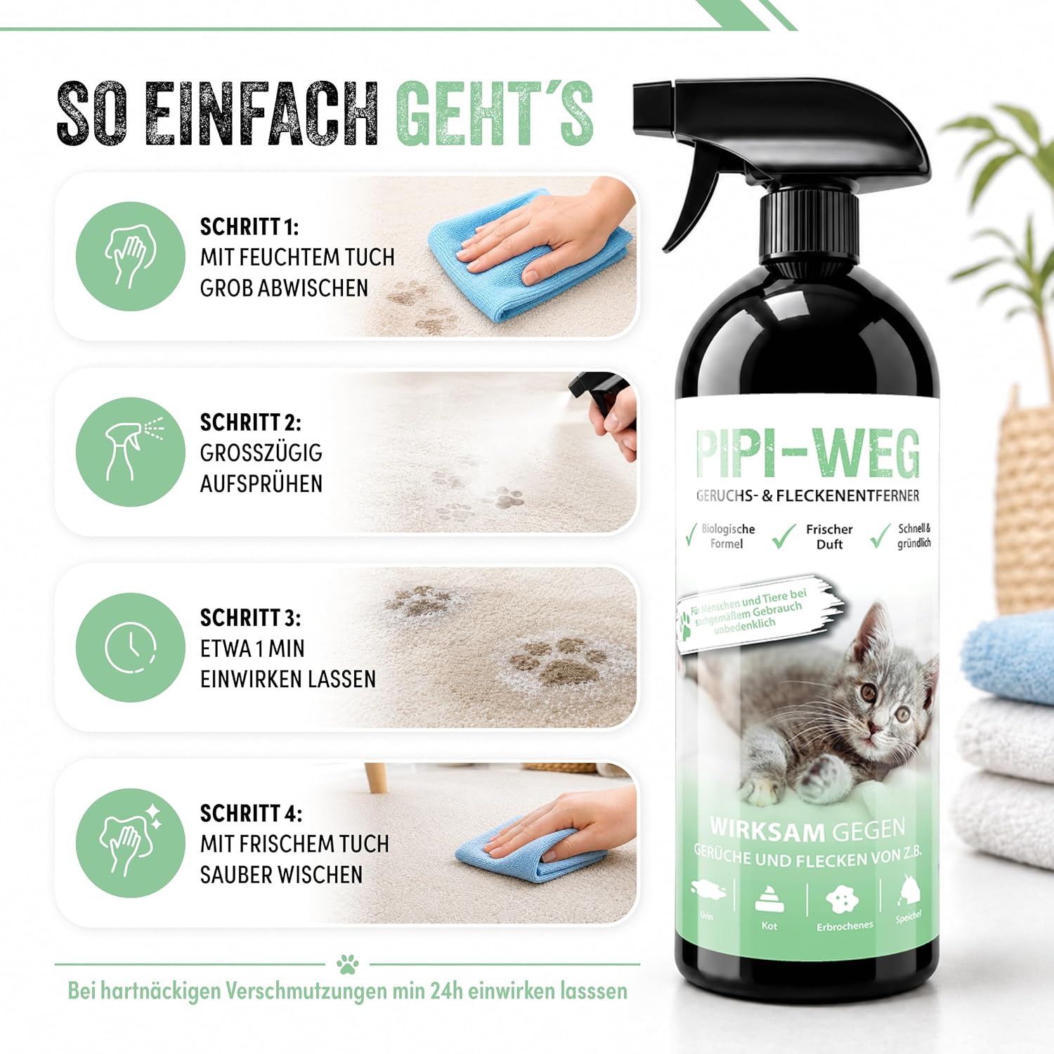Thumbnail 5 de Pipi-Weg Enzymreiniger Katzenurin 750 ml
