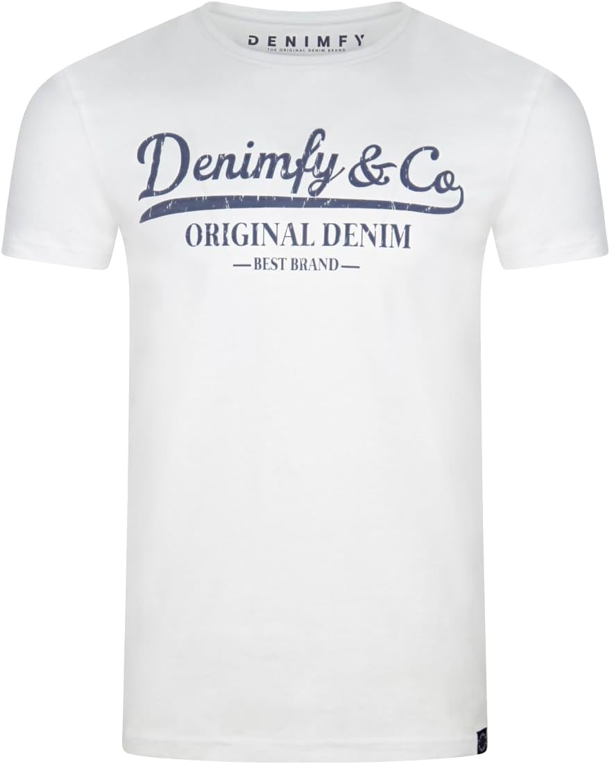 Thumbnail 3 de DENIMFY Herren Tshirt Regular Fit 4er-Set aus Baumwolle – Rundhals, Kurzarm, Farbmix