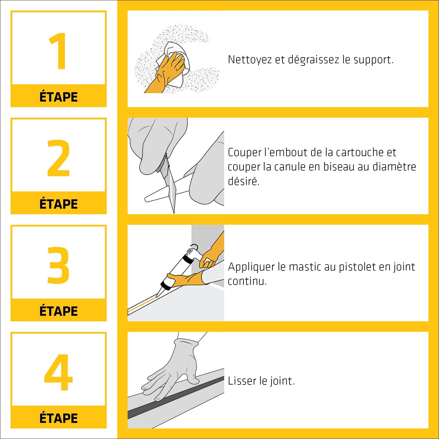 Thumbnail 4 de SikaSeal-162 Verre noir – Mastic silicone spécial verre pour vitrages, verrières et serres (300 ml)