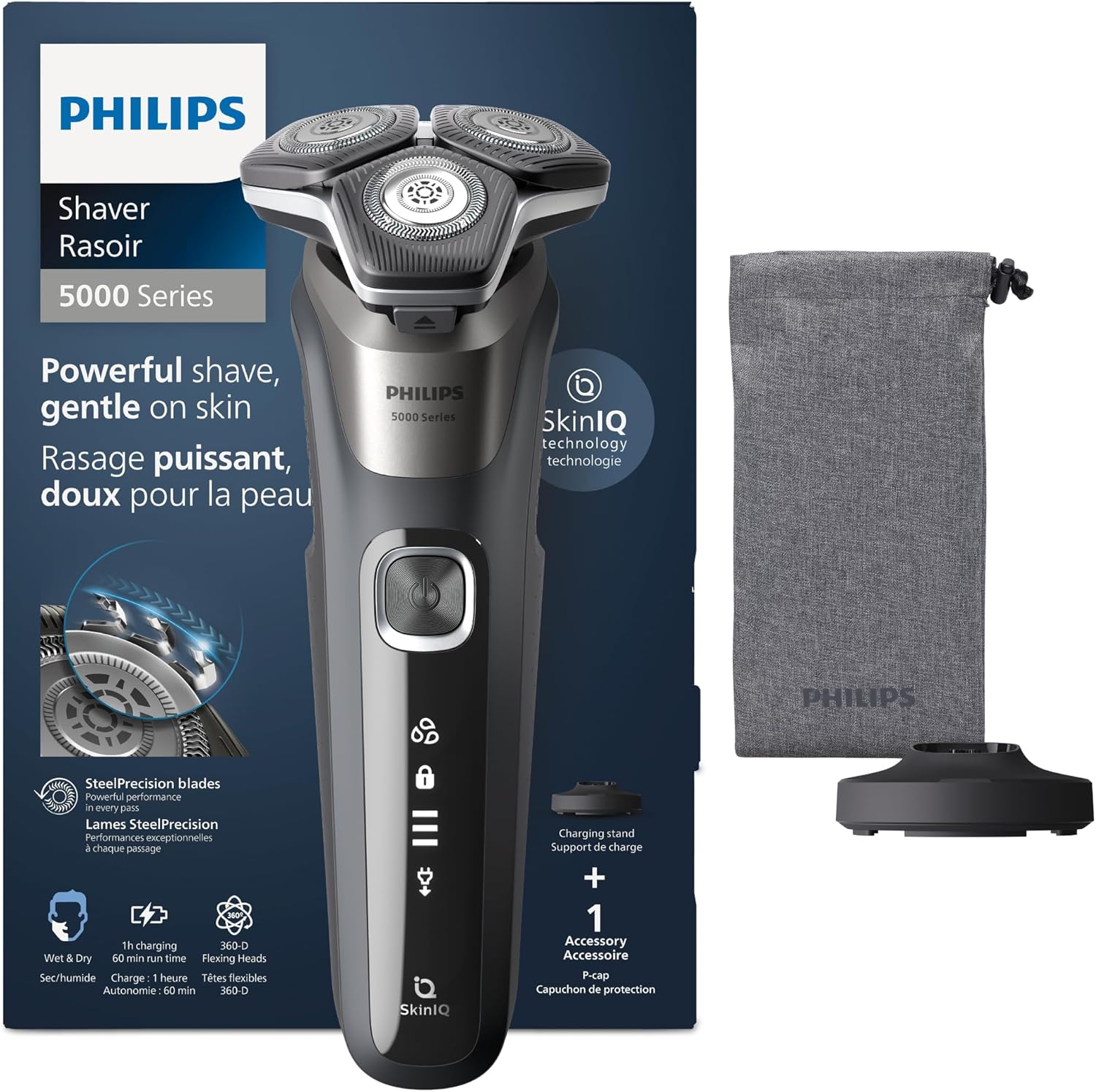 Detalle de PHILIPS S5887/13 Elektrorasierer 60 Min. Laufzeit