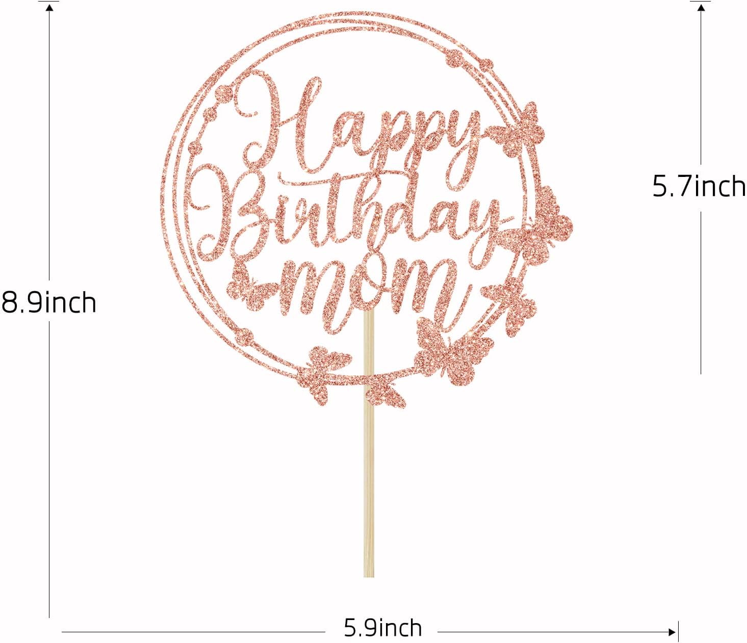Thumbnail 6 de Mom Birthday Cake Topper, 18 x 12 cm
