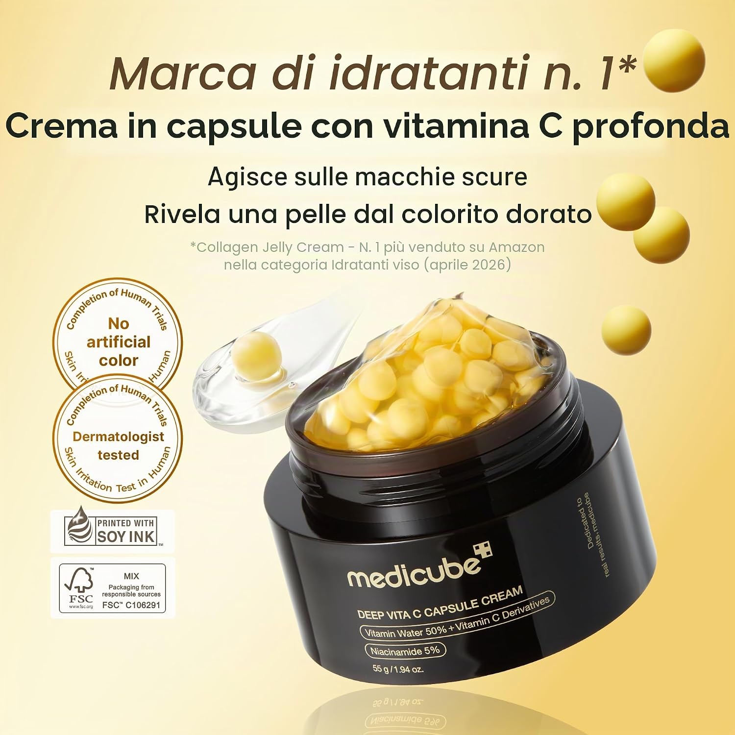 Thumbnail 1 de MEDICUBE Deep Vita C Capsule Cream (55 g) – crema viso con vitamina C