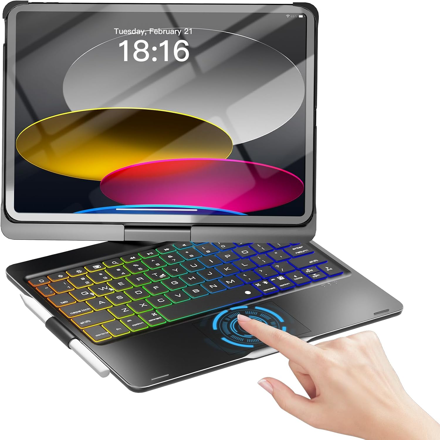 Detalle de NOKBABO iPad 11th Case with Keyboard