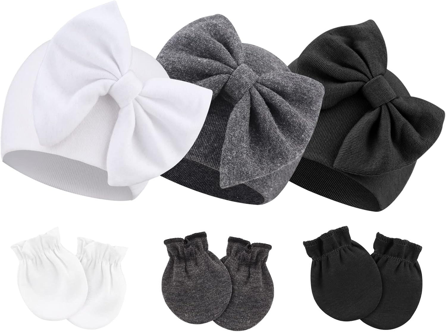 Thumbnail 5 de DRESHOW Newborn Cotton Hat and Mittens 0–6 months