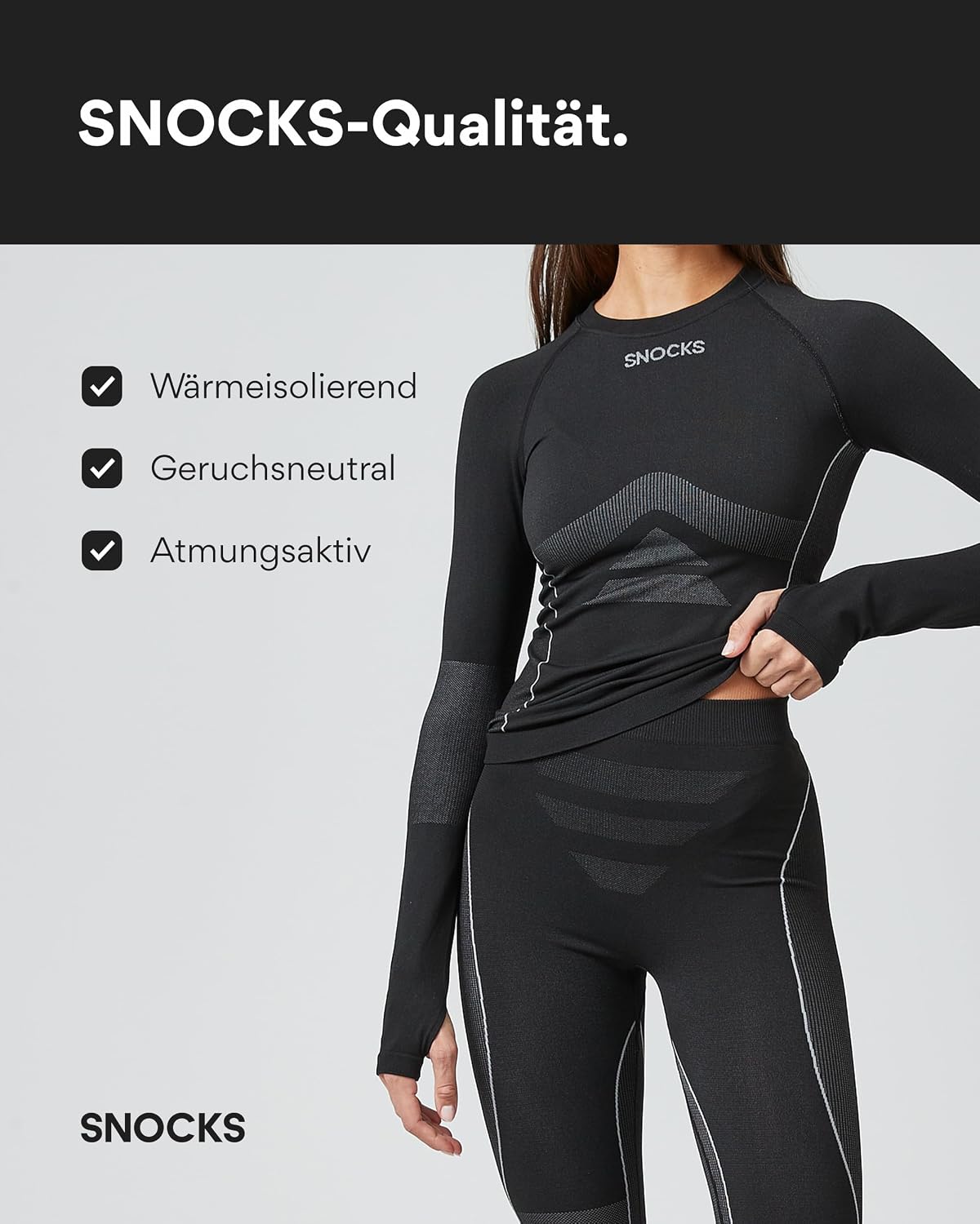 Detalle 1 de Snocks Thermounterwäsche Damen XS-XXL