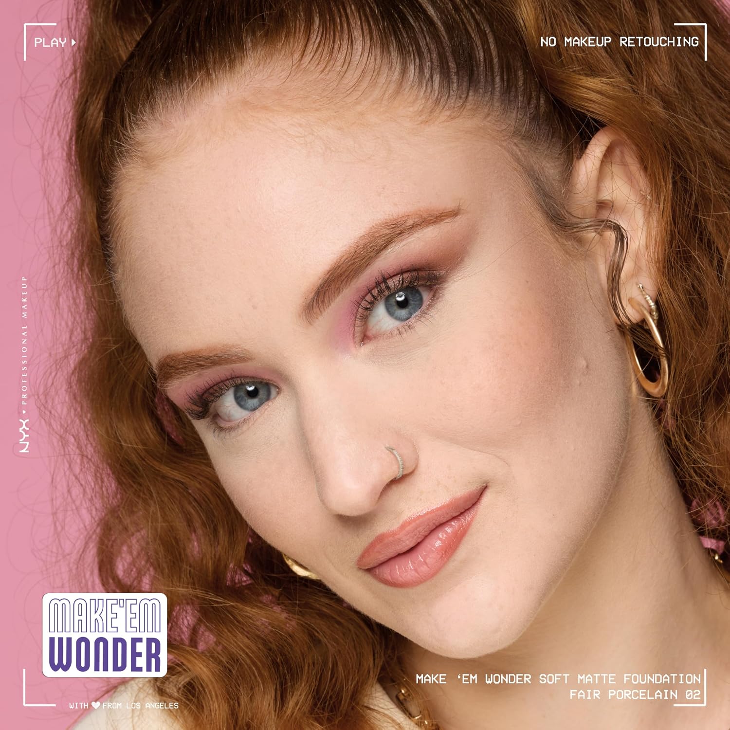 Thumbnail 6 de NYX Professional Makeup Make ’Em Wonder Fondotinta Soft Matte, Coprenza modulabile, Tenuta fino a 24H, Fair Porcelain (30 ml)