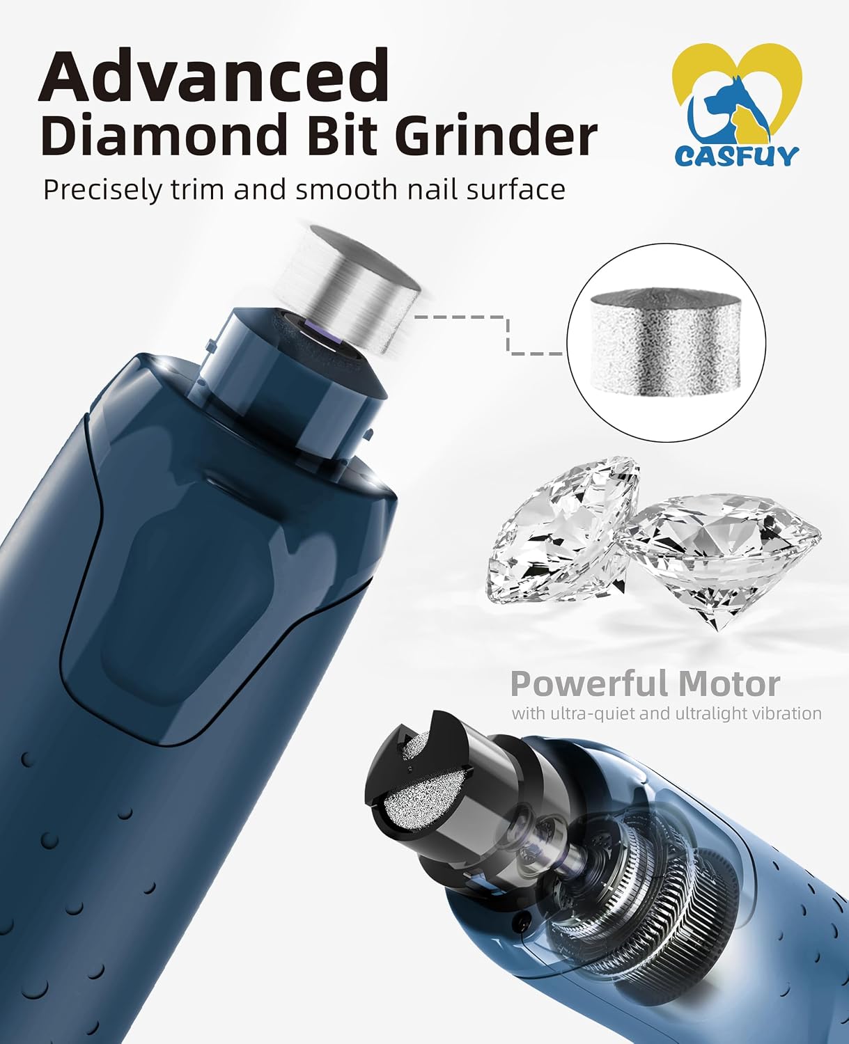 Thumbnail 6 de Casfuy Dog Nail Grinder with 6 Speeds