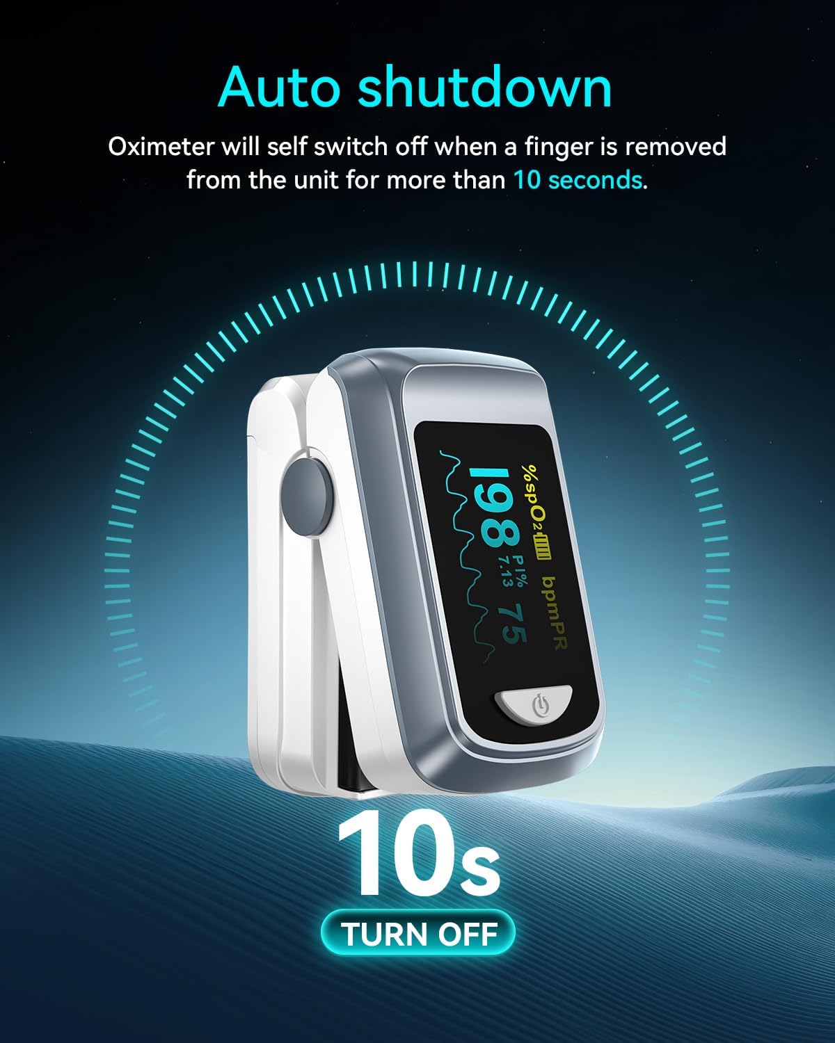 Thumbnail 5 de Fingertip Pulse Oximeter with OLED Screen 📉
