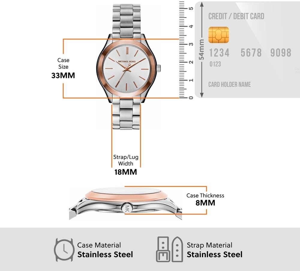Thumbnail 5 de Michael Kors Damen-Uhr Analog Quarz 32000644 – Edelstahl, rund, silber
